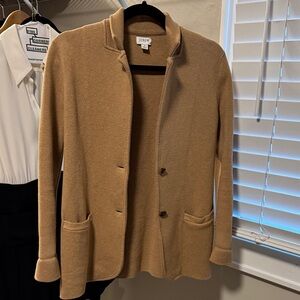 J. Crew Camel collared sweater Blazer size small